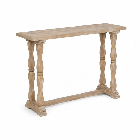 Konsolentisch Rechteckig Eichenholz Natur 120x40x80cm